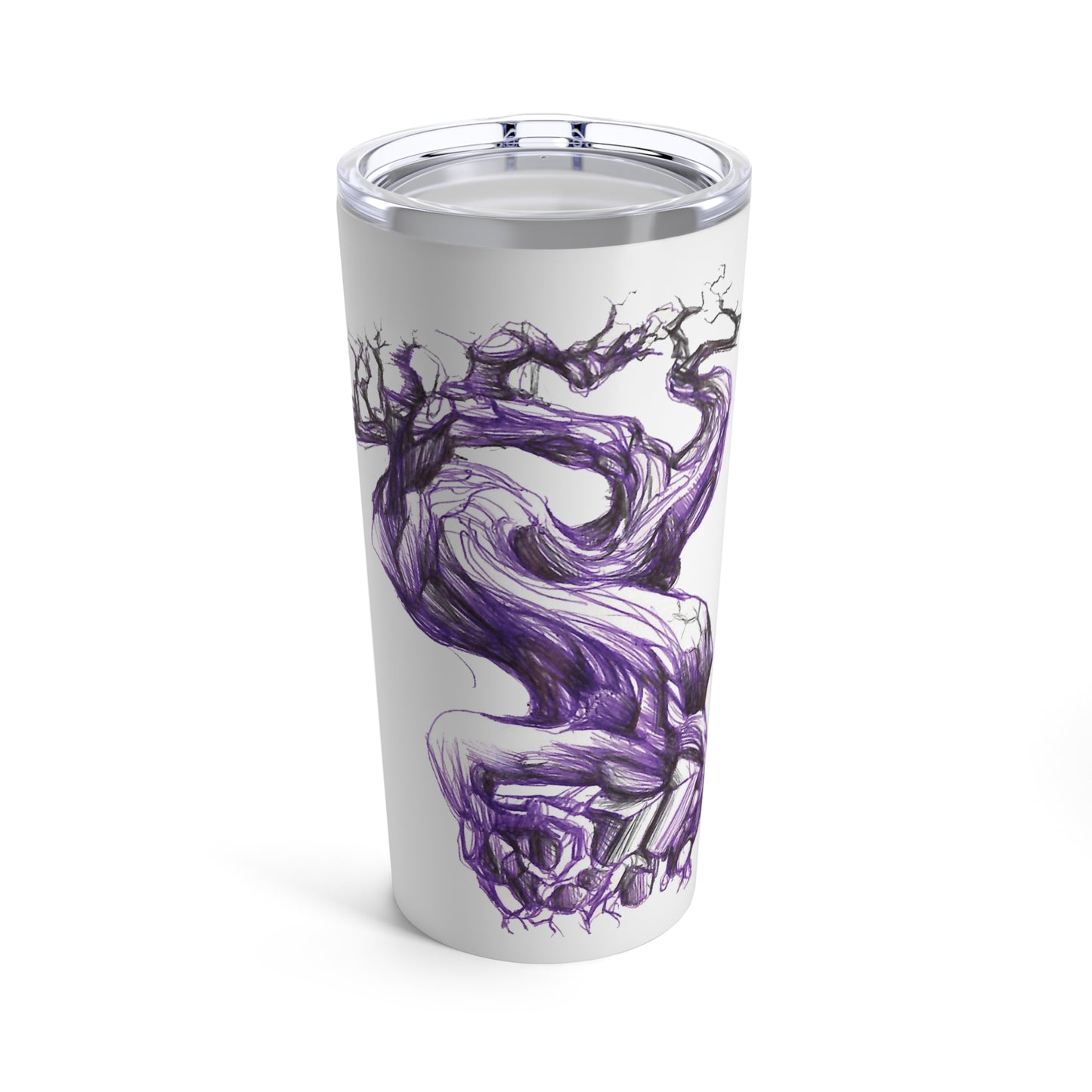 Liquid Ink Pen Art Tree 20oz Tumbler