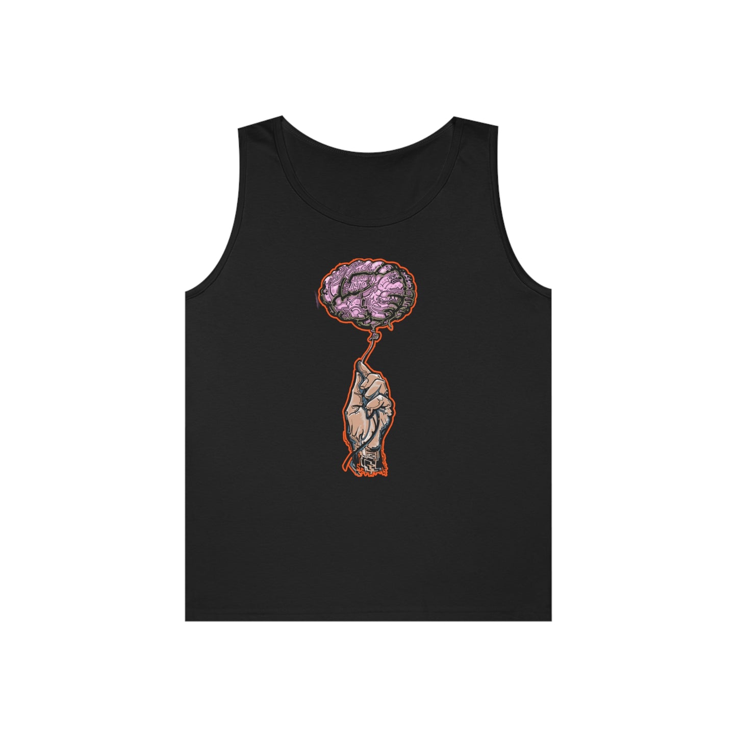 Intro Spect Brain Maze Unisex Heavy Cotton Tank Top Introspect Brain Maze