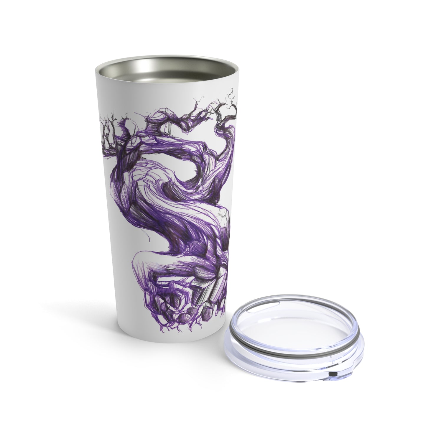 Liquid Ink Pen Art Tree 20oz Tumbler