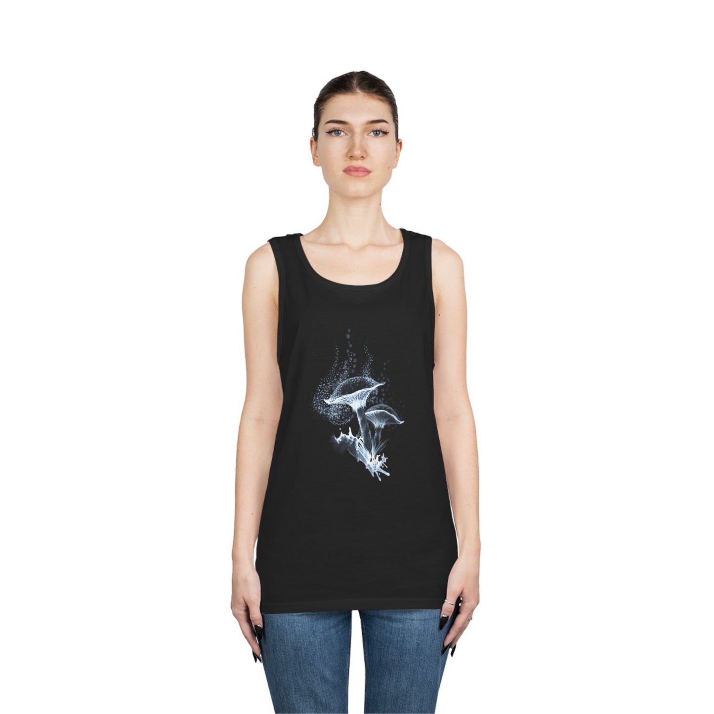 Liquid Flora “Mushroom” Unisex Heavy Cotton Tank Top Liquid Flora Mushroom