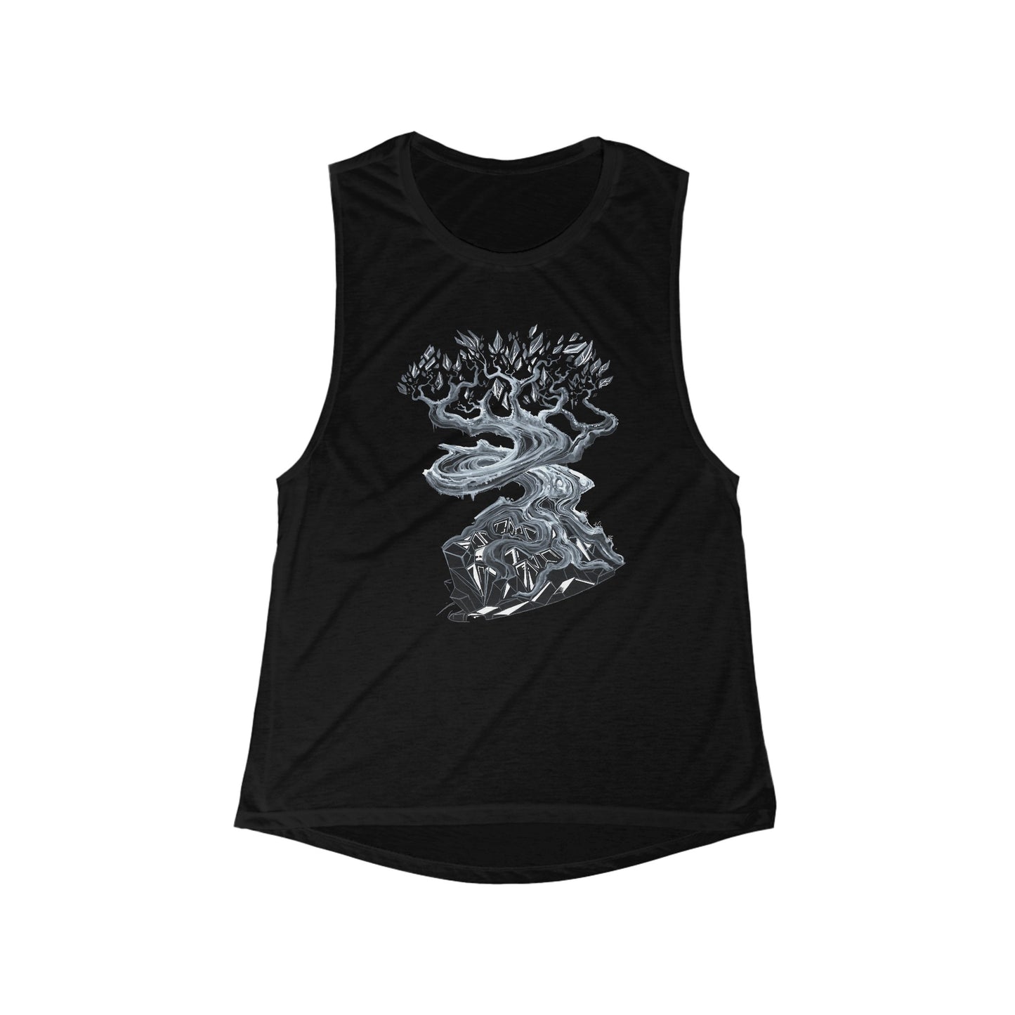 Liquid Trees Crystal Tree Women's Flowy Scoop Muscle Tank