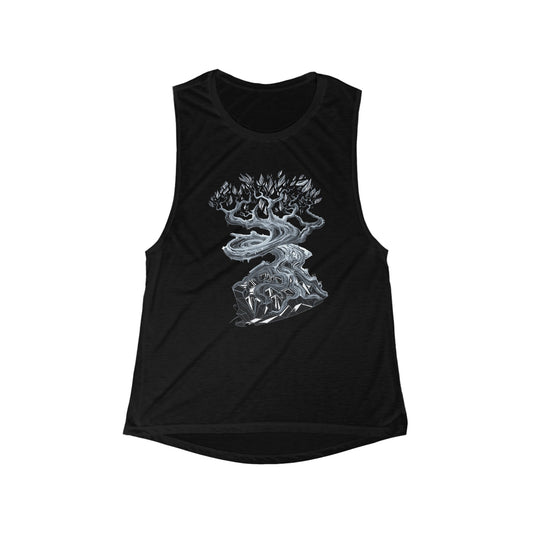 Liquid Trees Crystal Tree Women's Flowy Scoop Muscle Tank