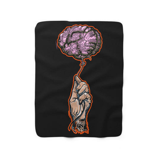 Intro Spect Brain Maze Sherpa Fleece Blanket