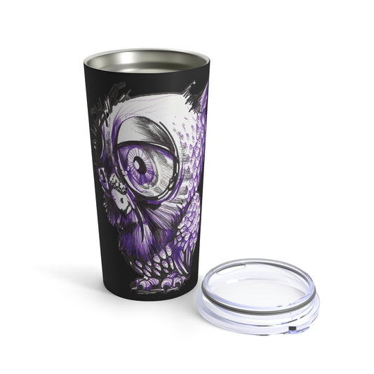 Liquid Ink Pen Art Owl 20oz Tumbler