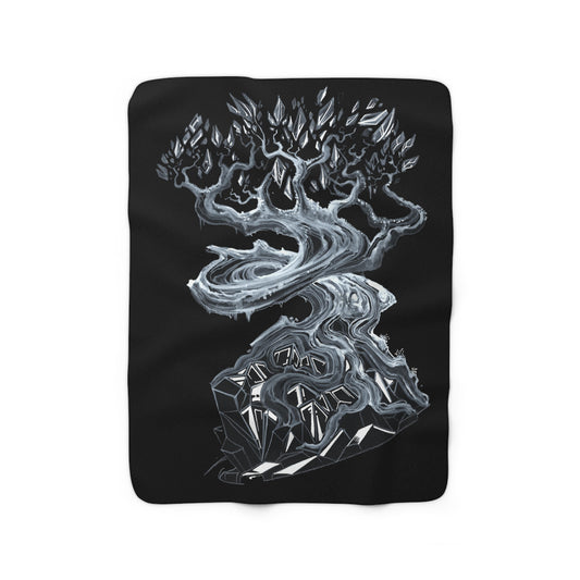 Liquid Trees Crystal Tree Sherpa Fleece Blanket