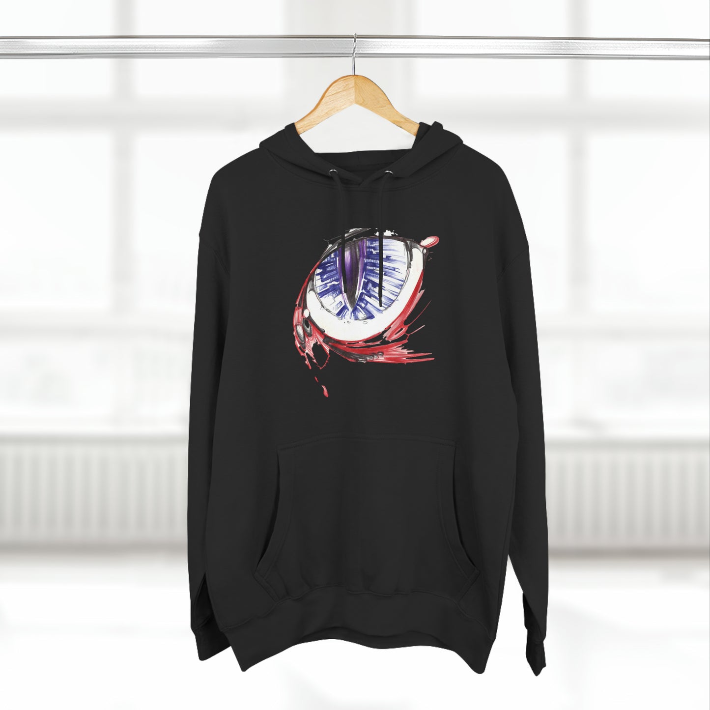 Liquid Ink Pen Art Eye Hoodie