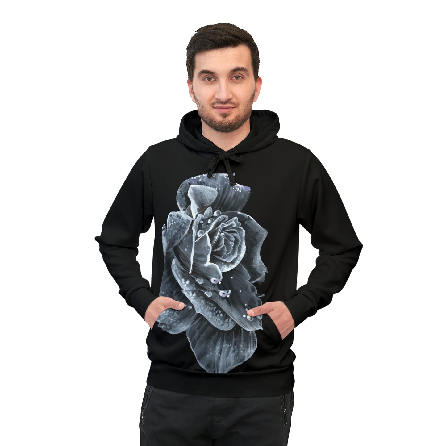 Liquid Flora Rose Plus Size Hoodie