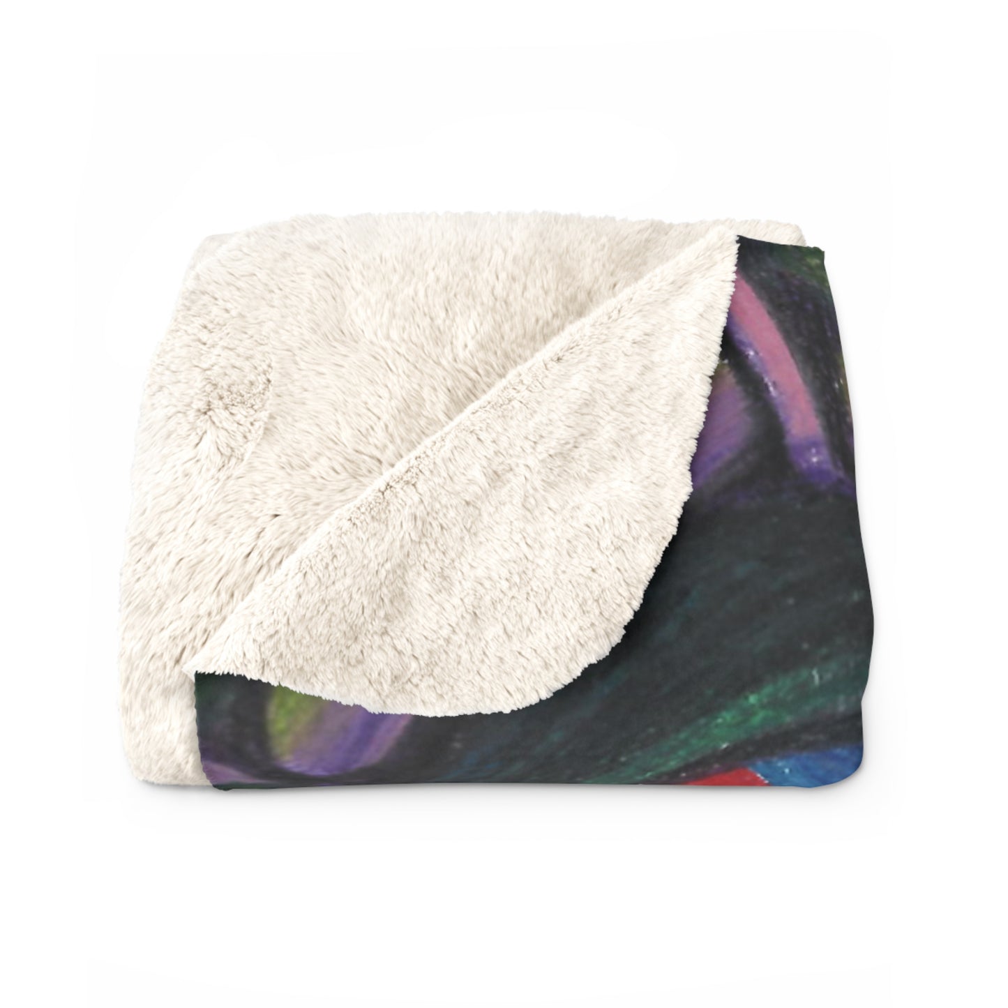 Liquid Tees Abstract Sherpa Fleece Blanket