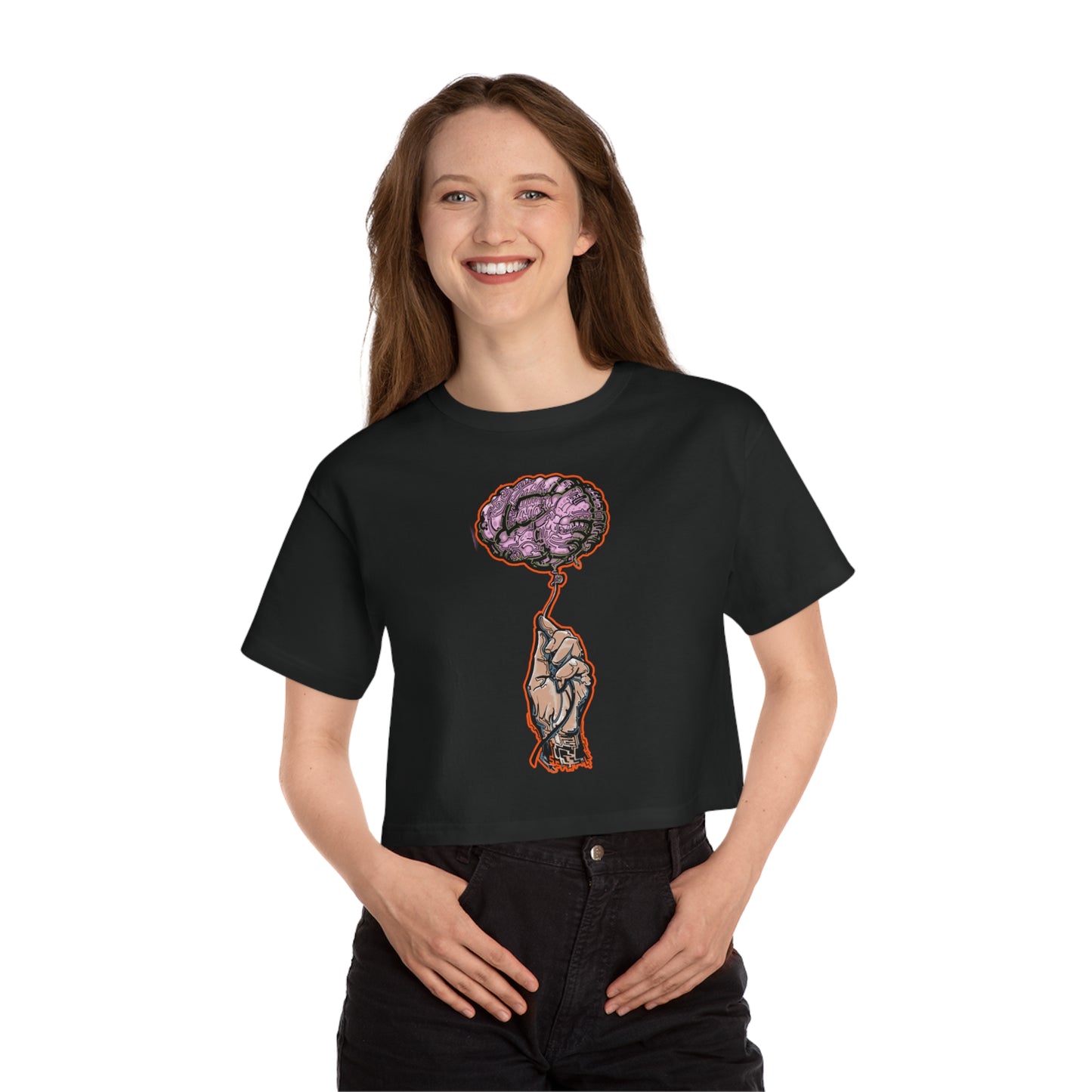 Intro Spect Brain Maze Champion Women's Heritage Cropped T-Shirt Intro Spect Brain Maze