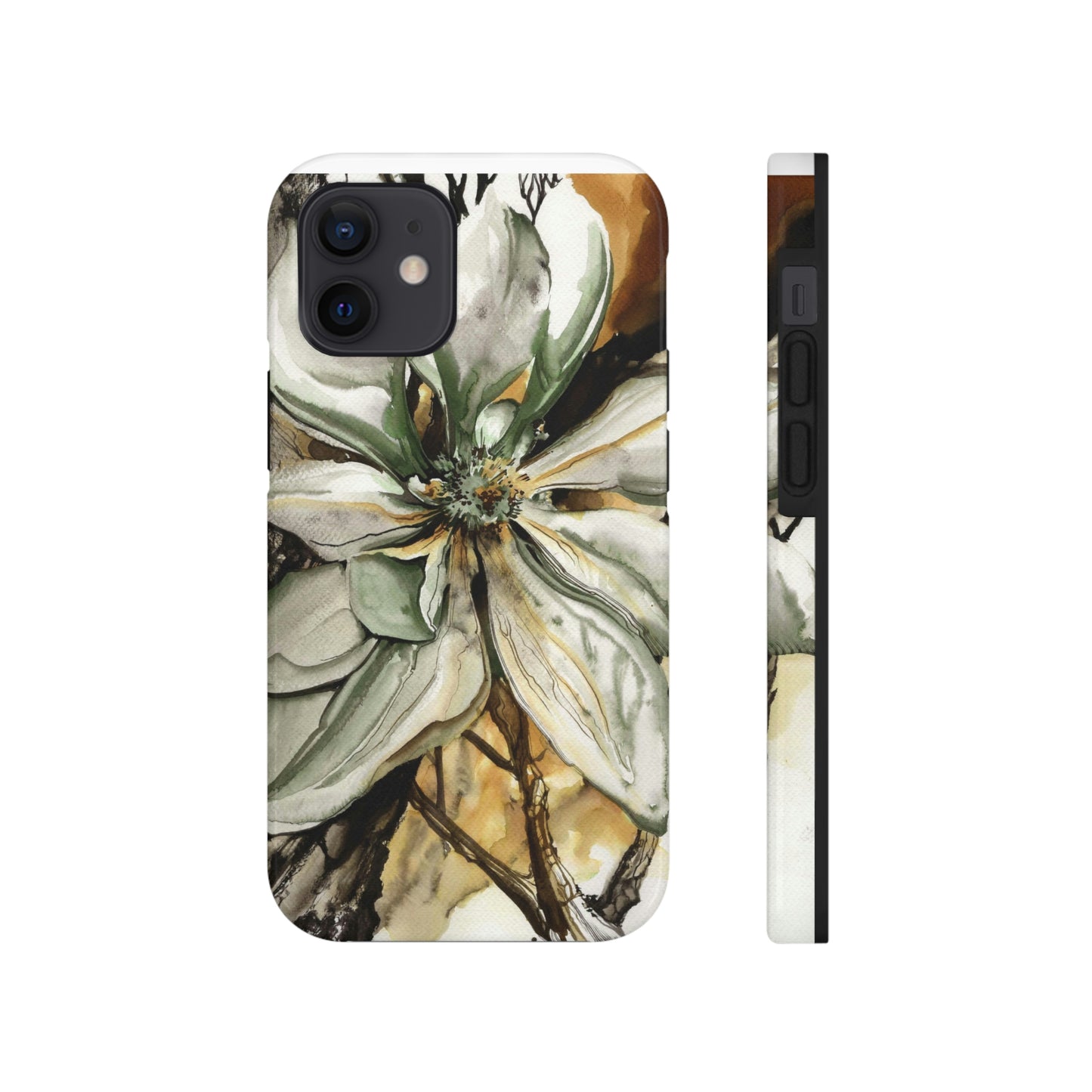 Liquid Flora Magnolia Tough iPhone Case