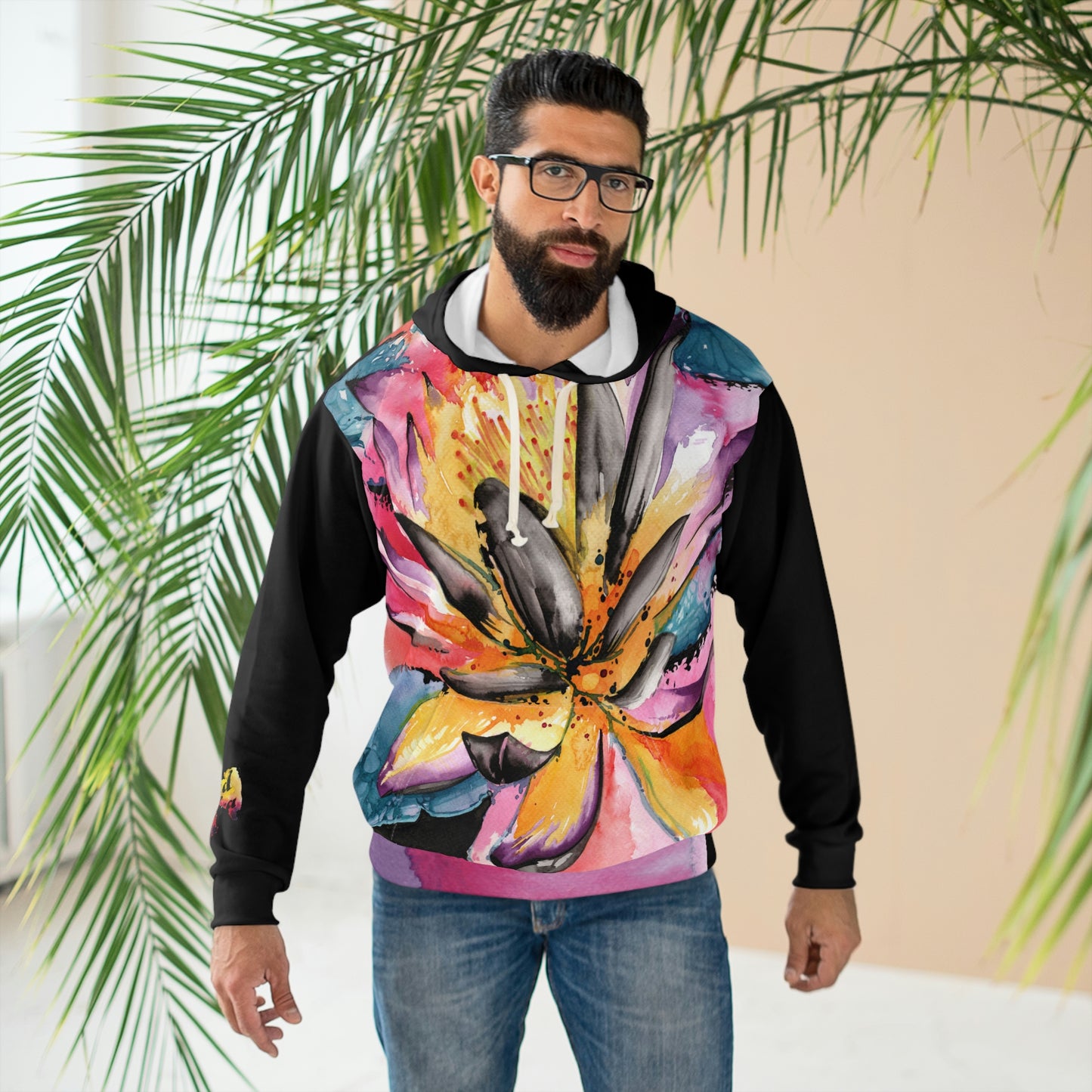 Liquid Flora Water Lily Hoodie