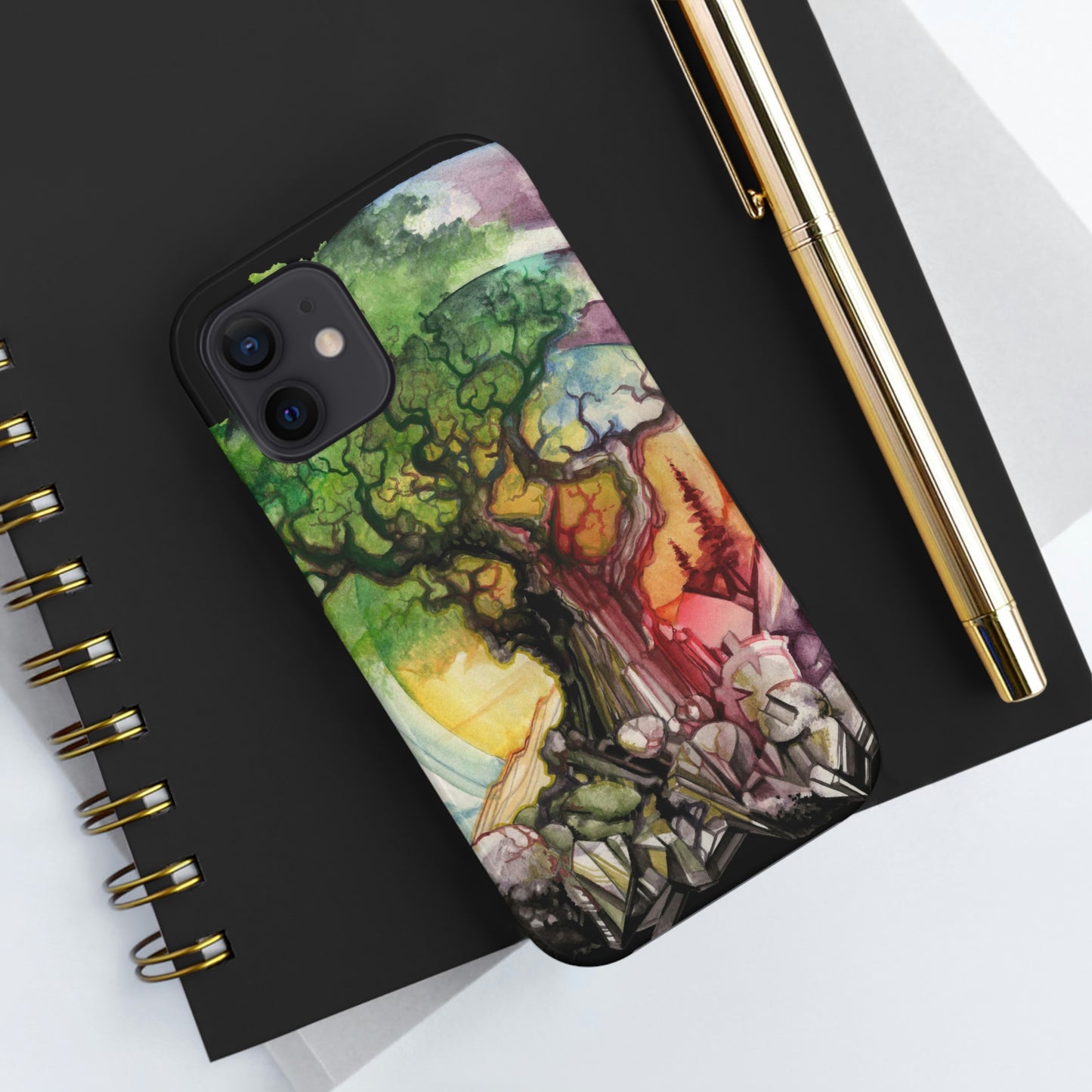 Liquid Trees #6 Tough iPhone Case