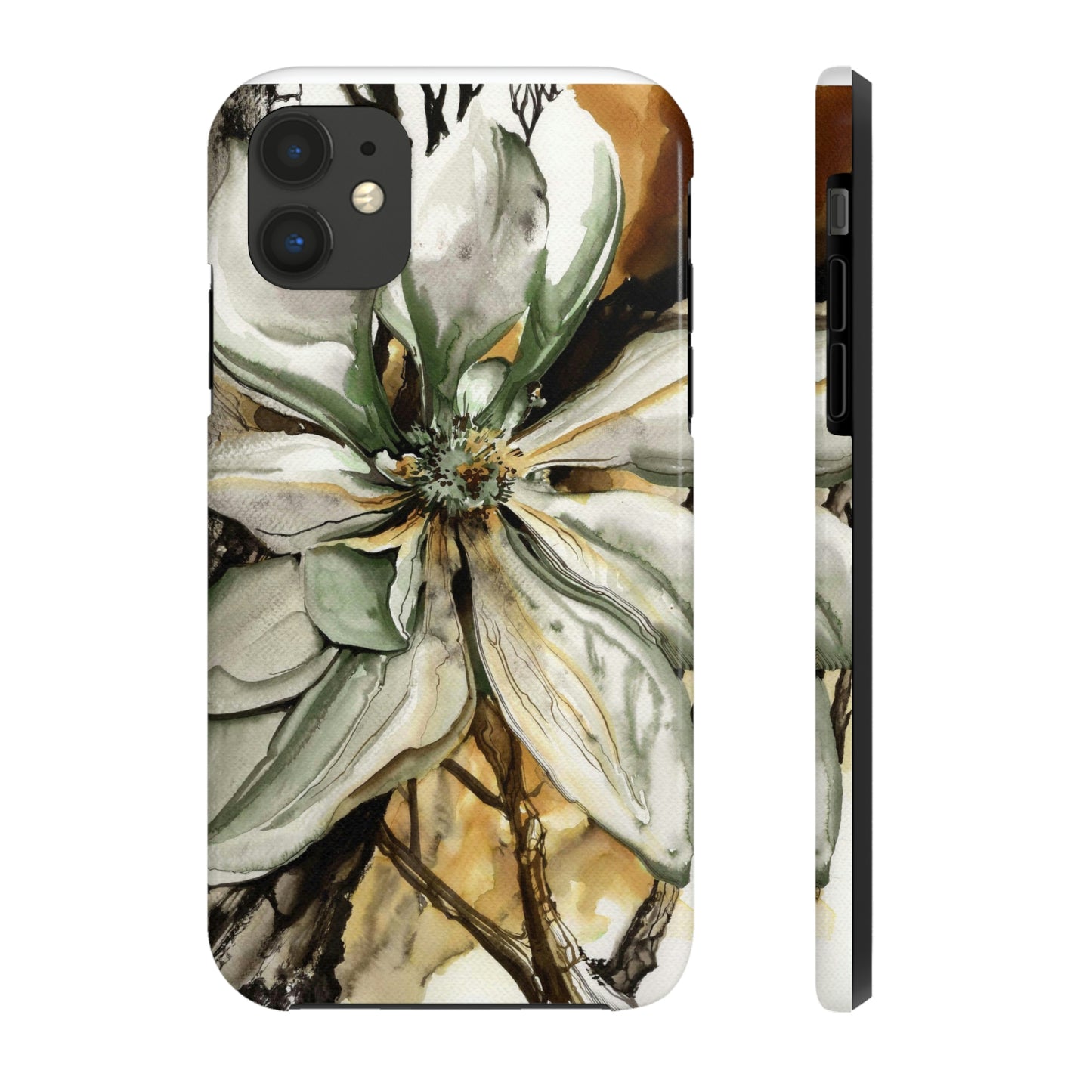 Liquid Flora Magnolia Tough iPhone Case