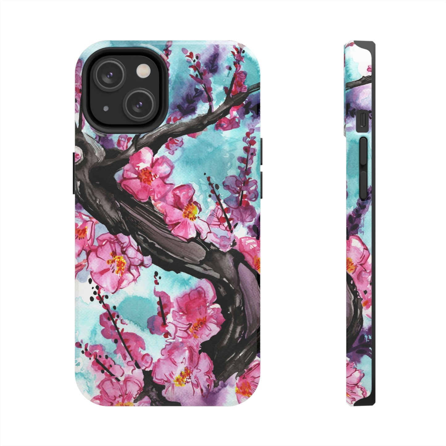 Liquid Flora Cherry Blossom iPhone Tough Case