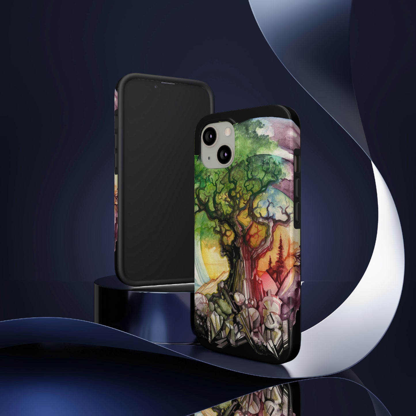 Liquid Trees #6 Tough iPhone Case