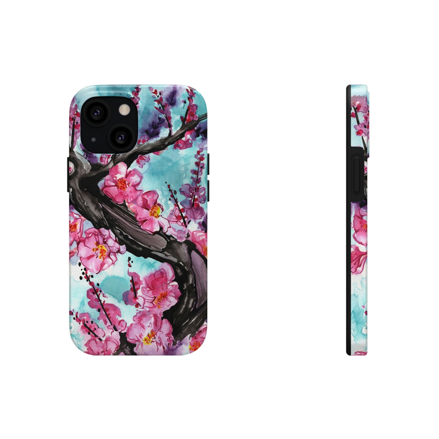 Liquid Flora Cherry Blossom iPhone Tough Case