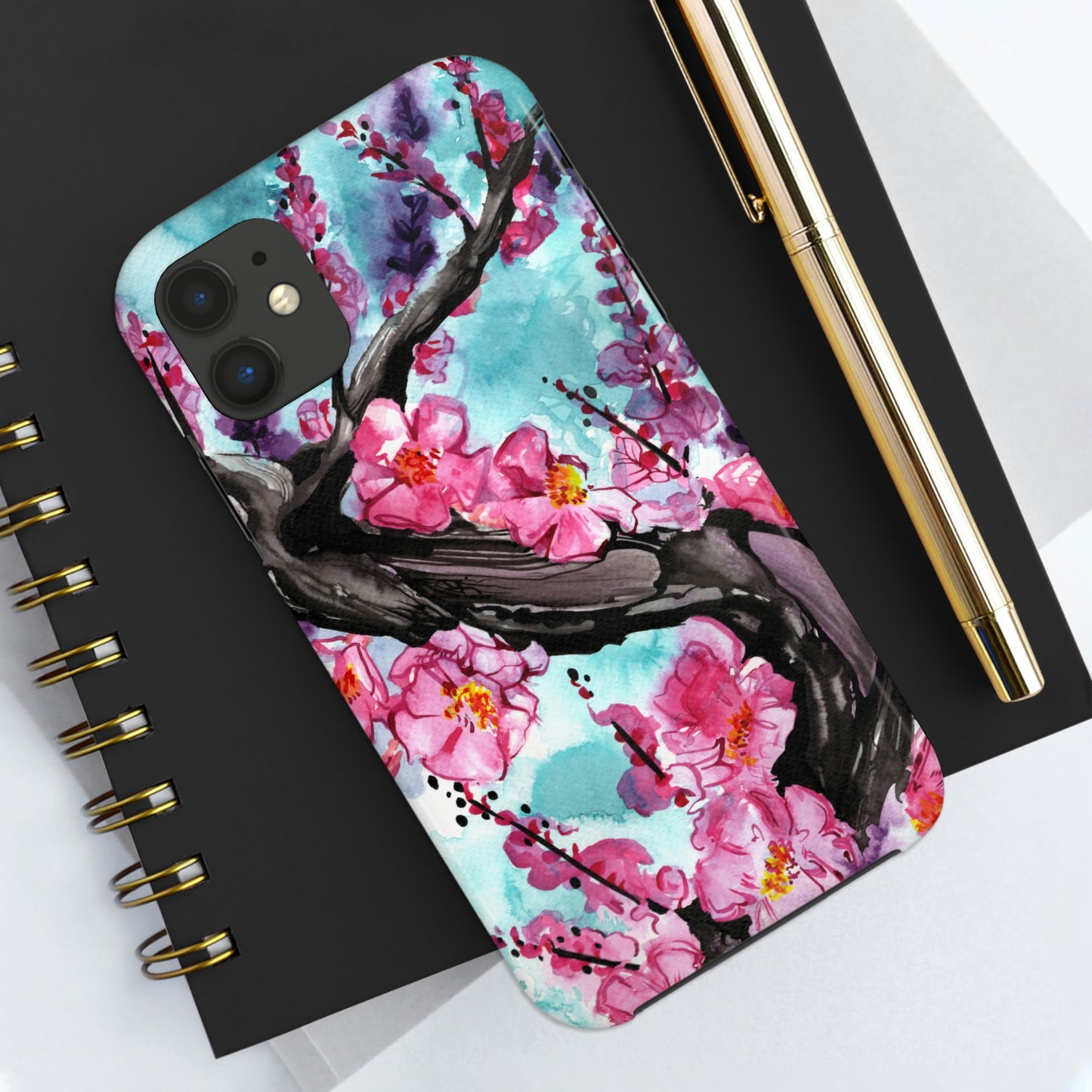 Liquid Flora Cherry Blossom iPhone Tough Case