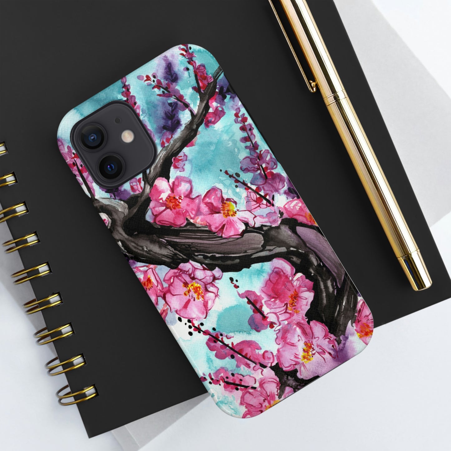 Liquid Flora Cherry Blossom iPhone Tough Case