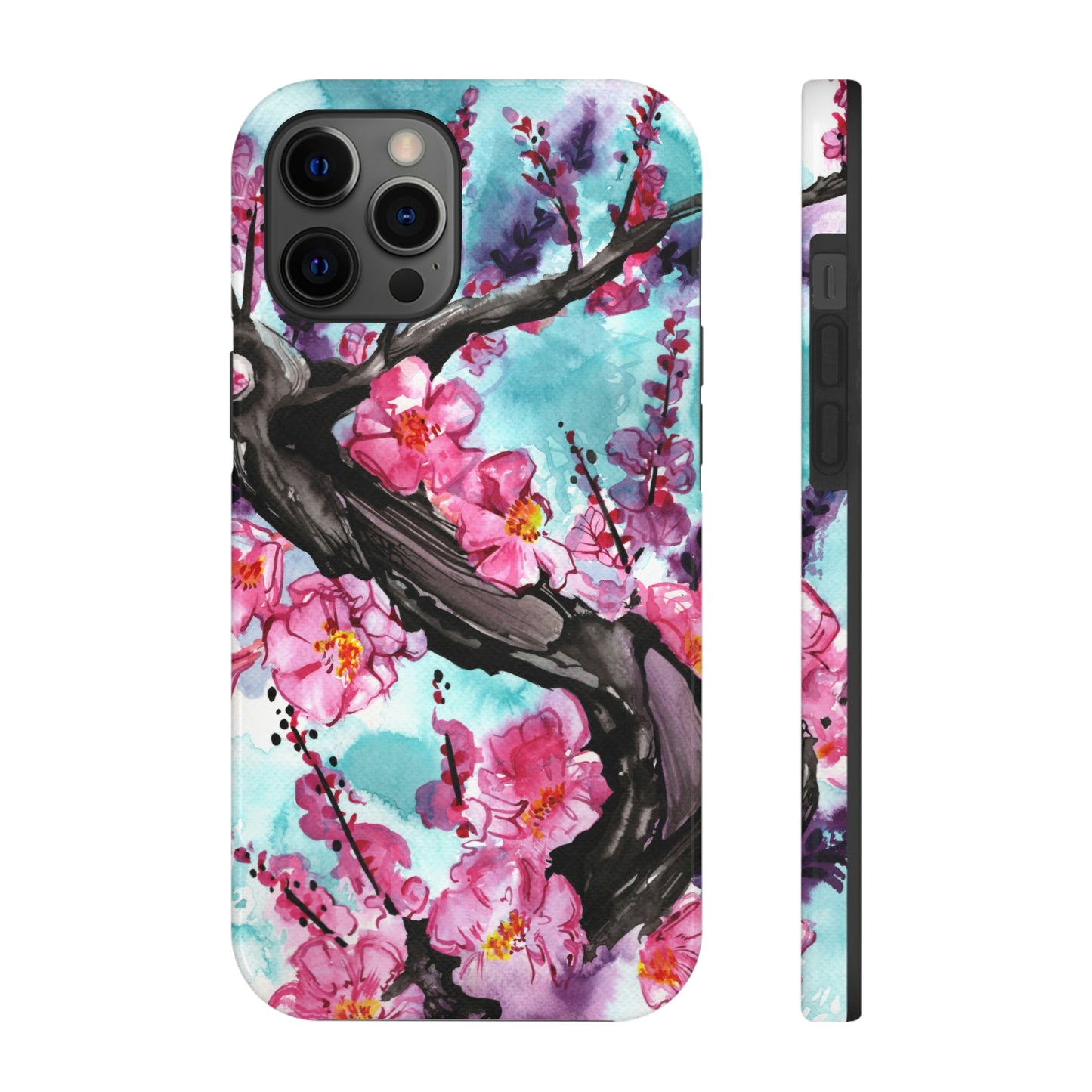 Liquid Flora Cherry Blossom iPhone Tough Case