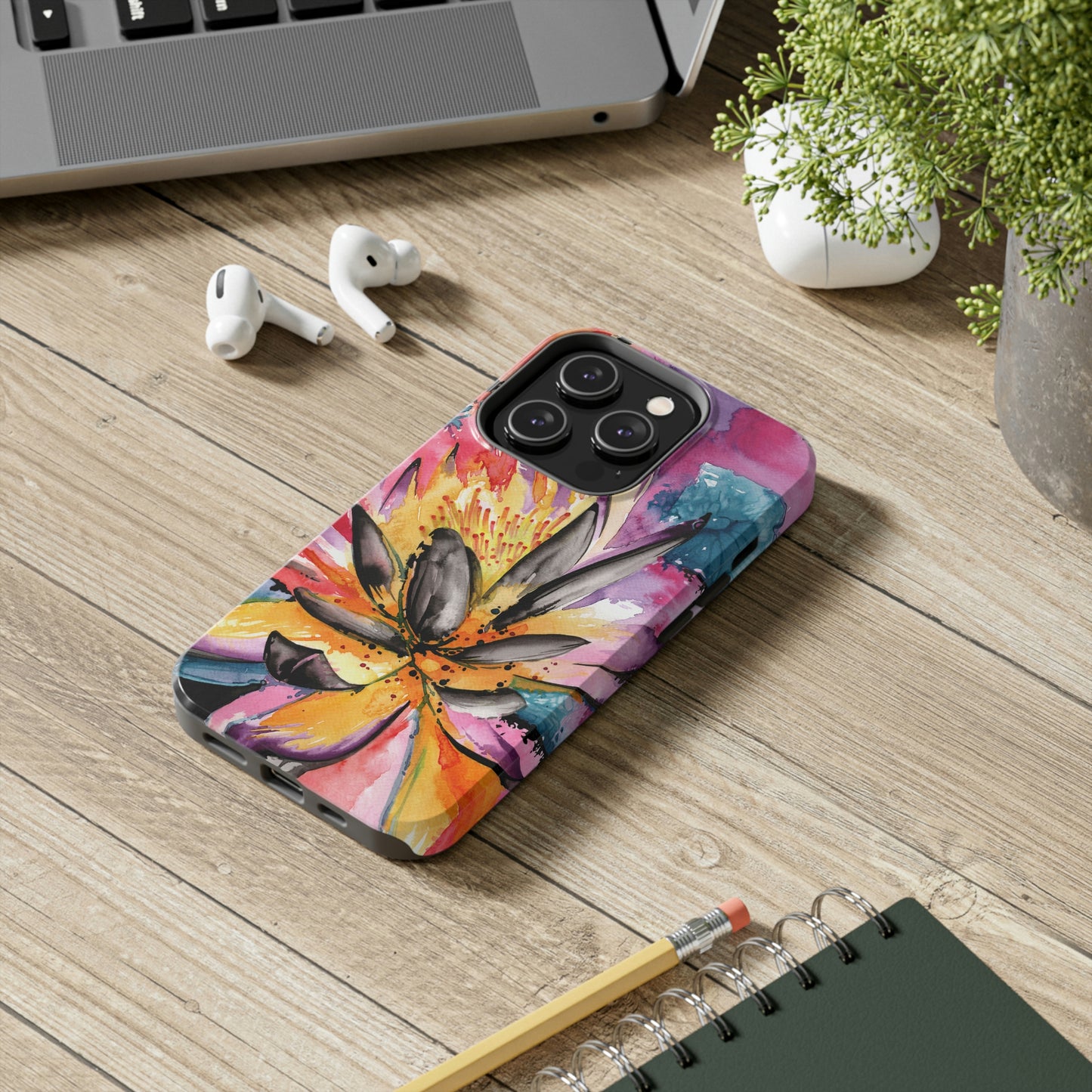 Liquid Flora Water Lily iPhone Case