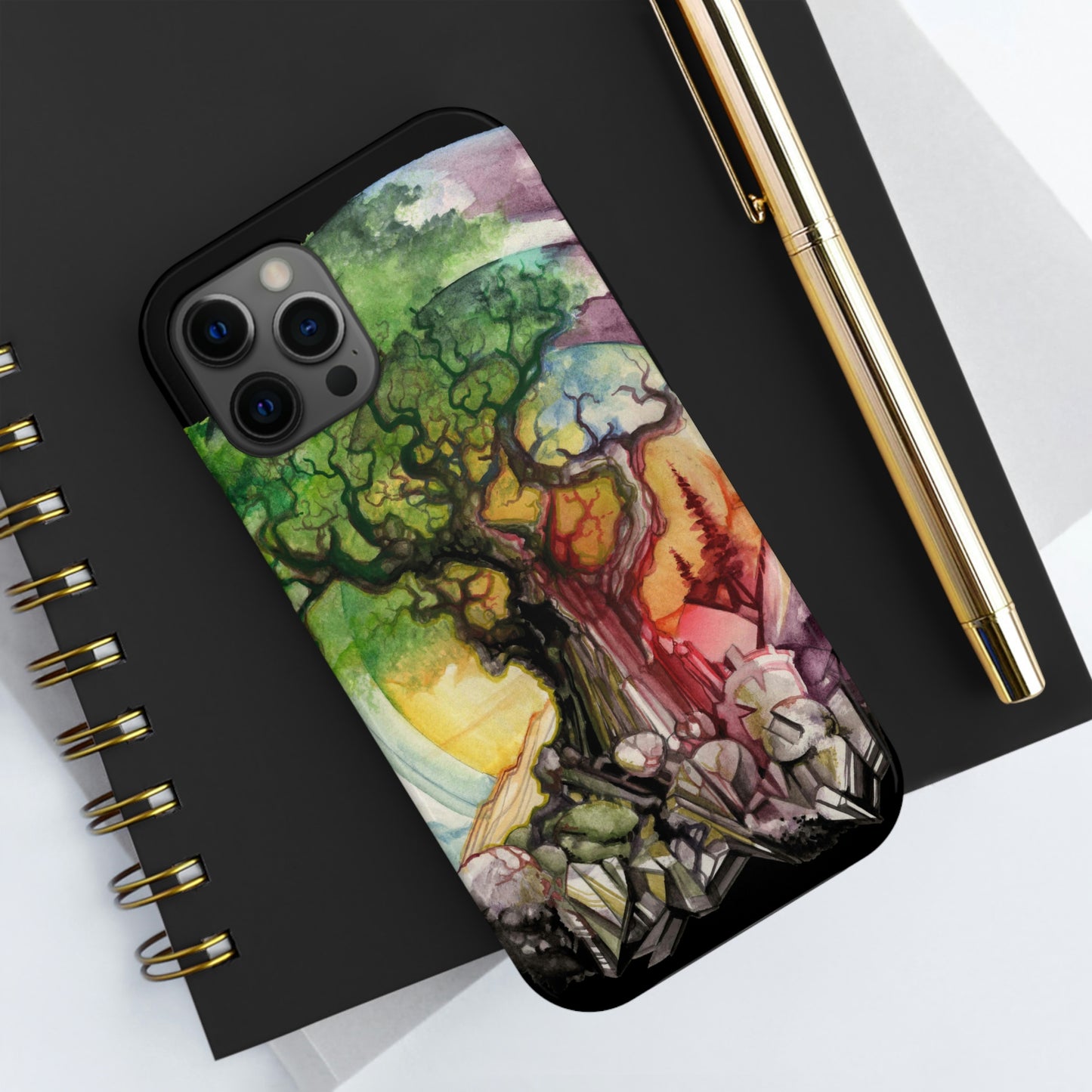 Liquid Trees #6 Tough iPhone Case