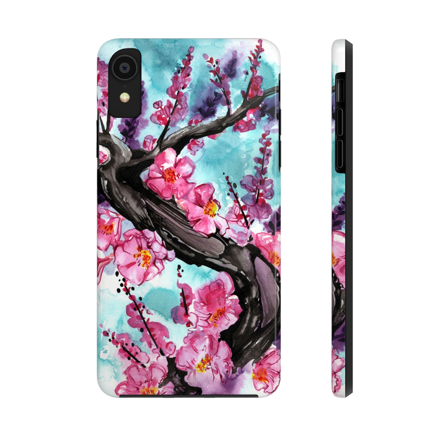 Liquid Flora Cherry Blossom iPhone Tough Case