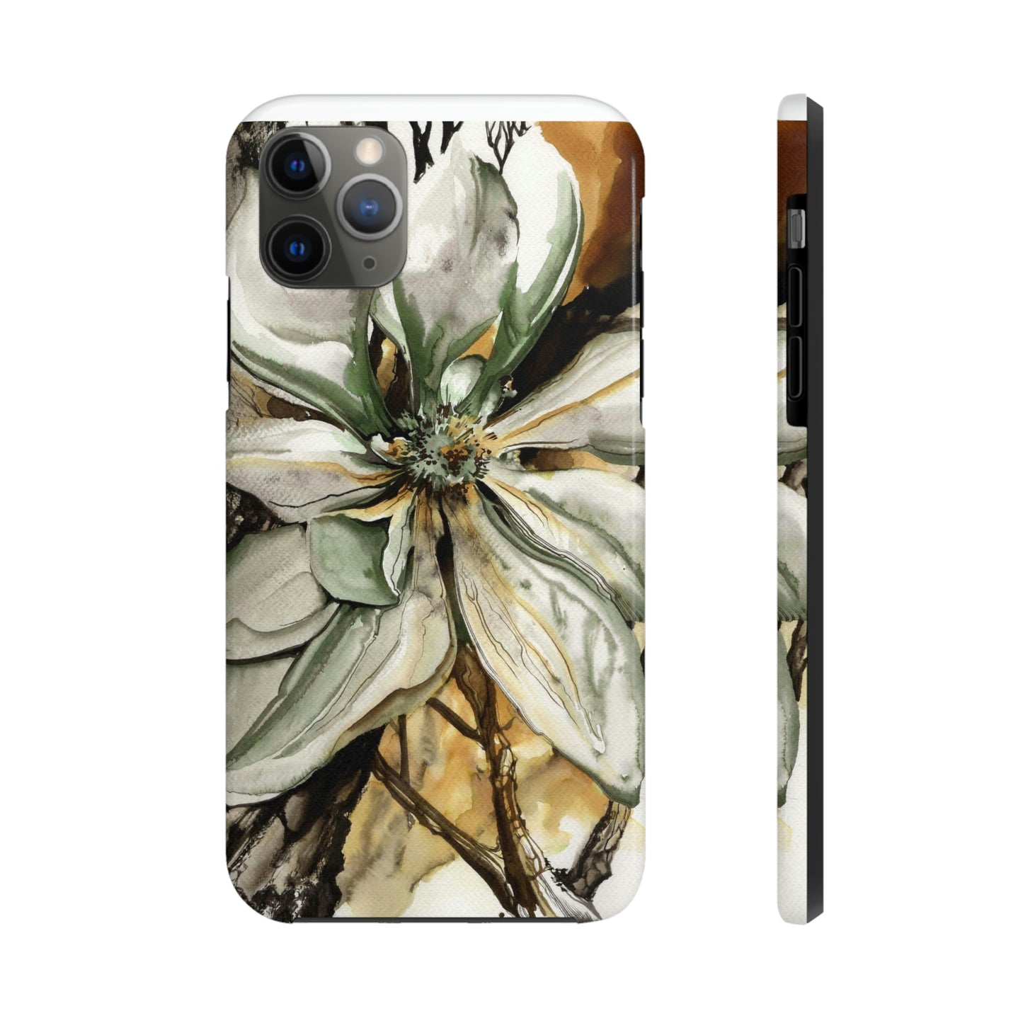 Liquid Flora Magnolia Tough iPhone Case