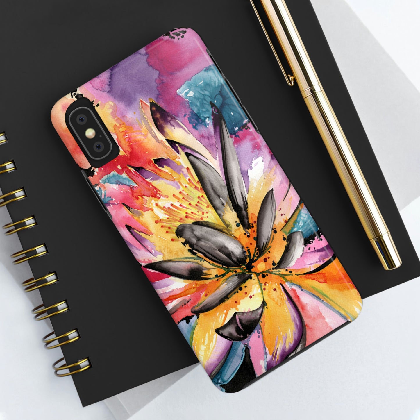 Liquid Flora Water Lily iPhone Case