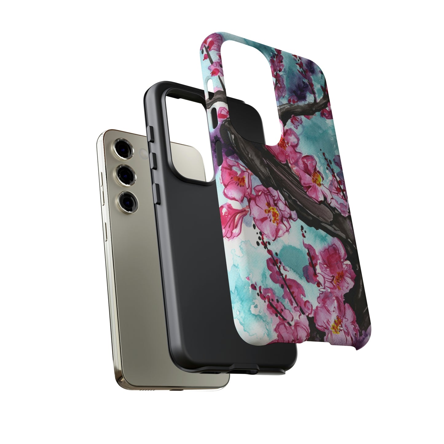 Liquid Flora Cherry Blossom Tough Phone Case