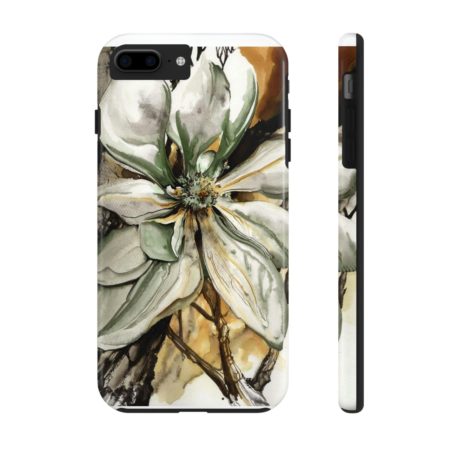 Liquid Flora Magnolia Tough iPhone Case