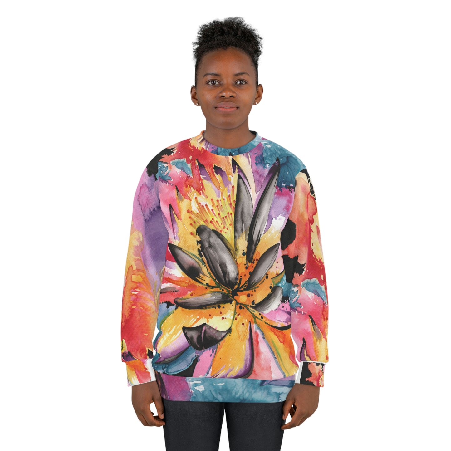 Liquid Flora Water Lily Sweatshirt