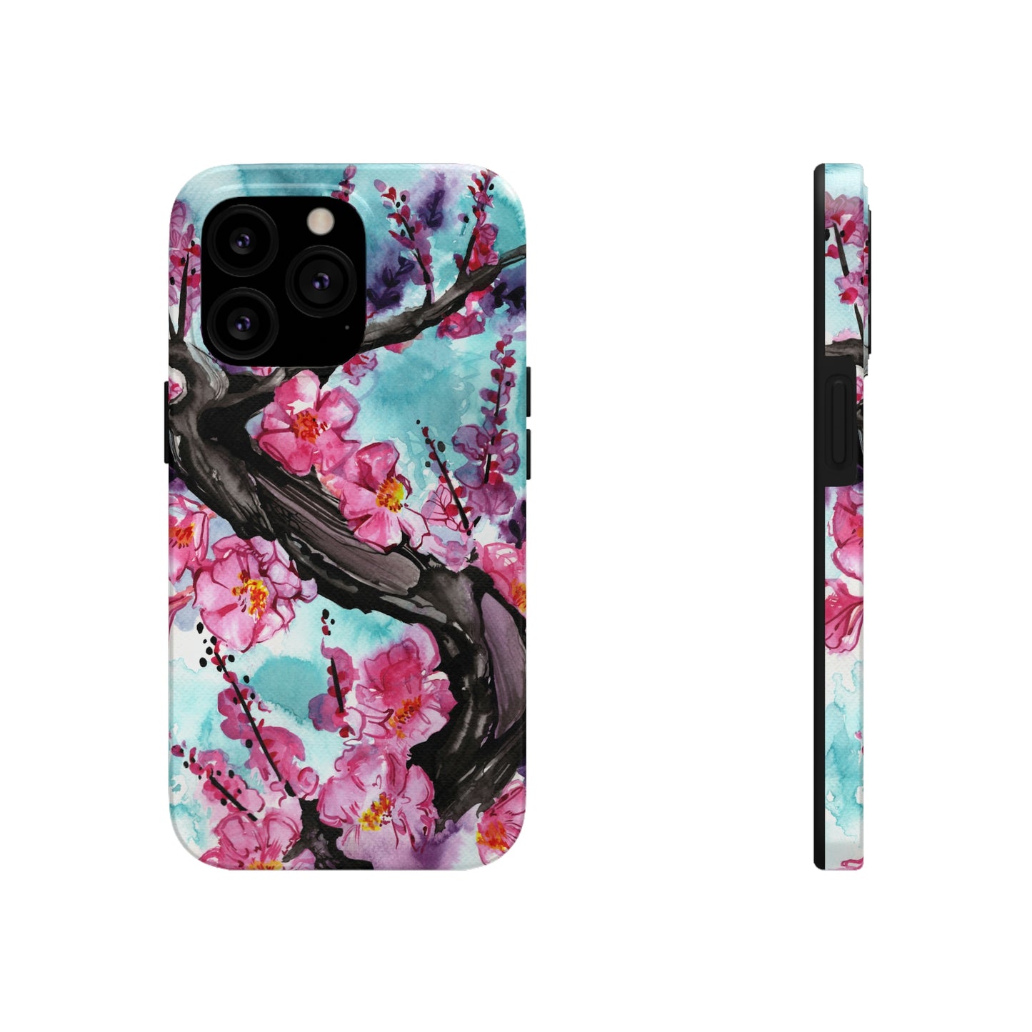 Liquid Flora Cherry Blossom iPhone Tough Case