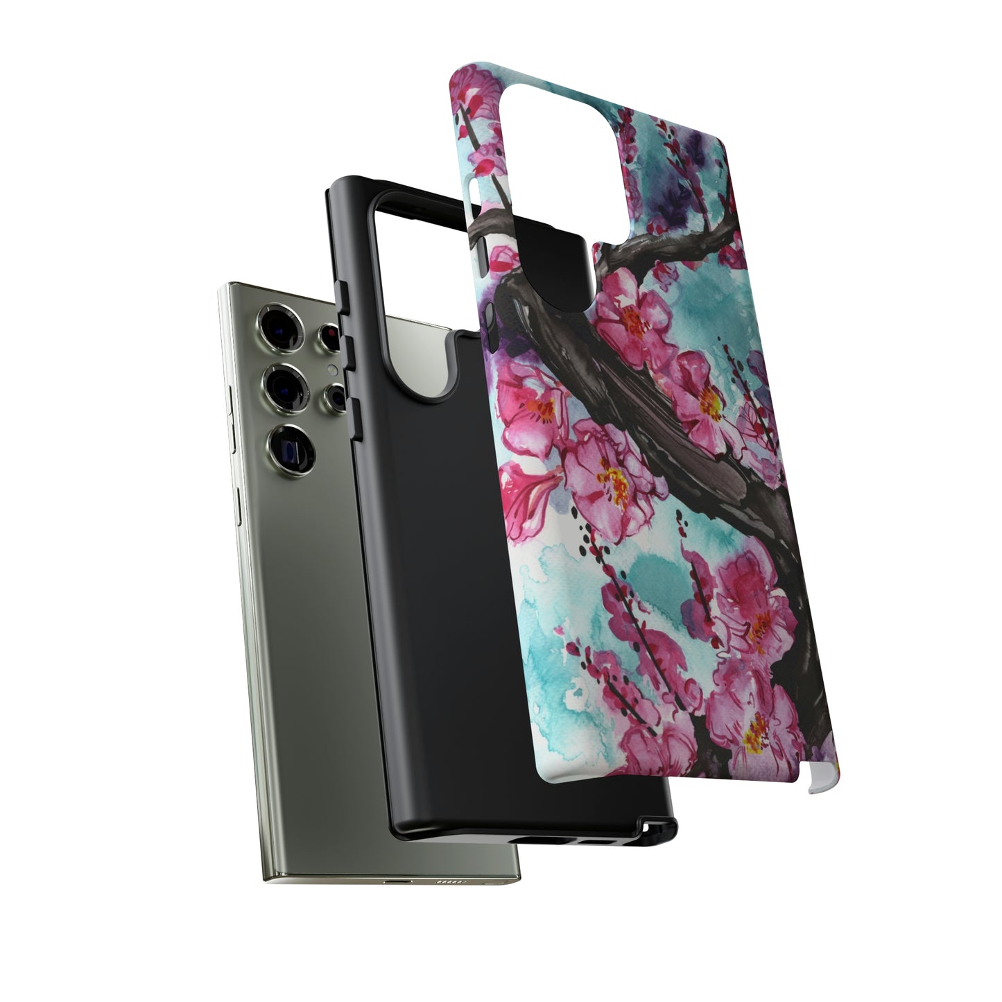 Liquid Flora Cherry Blossom Tough Phone Case