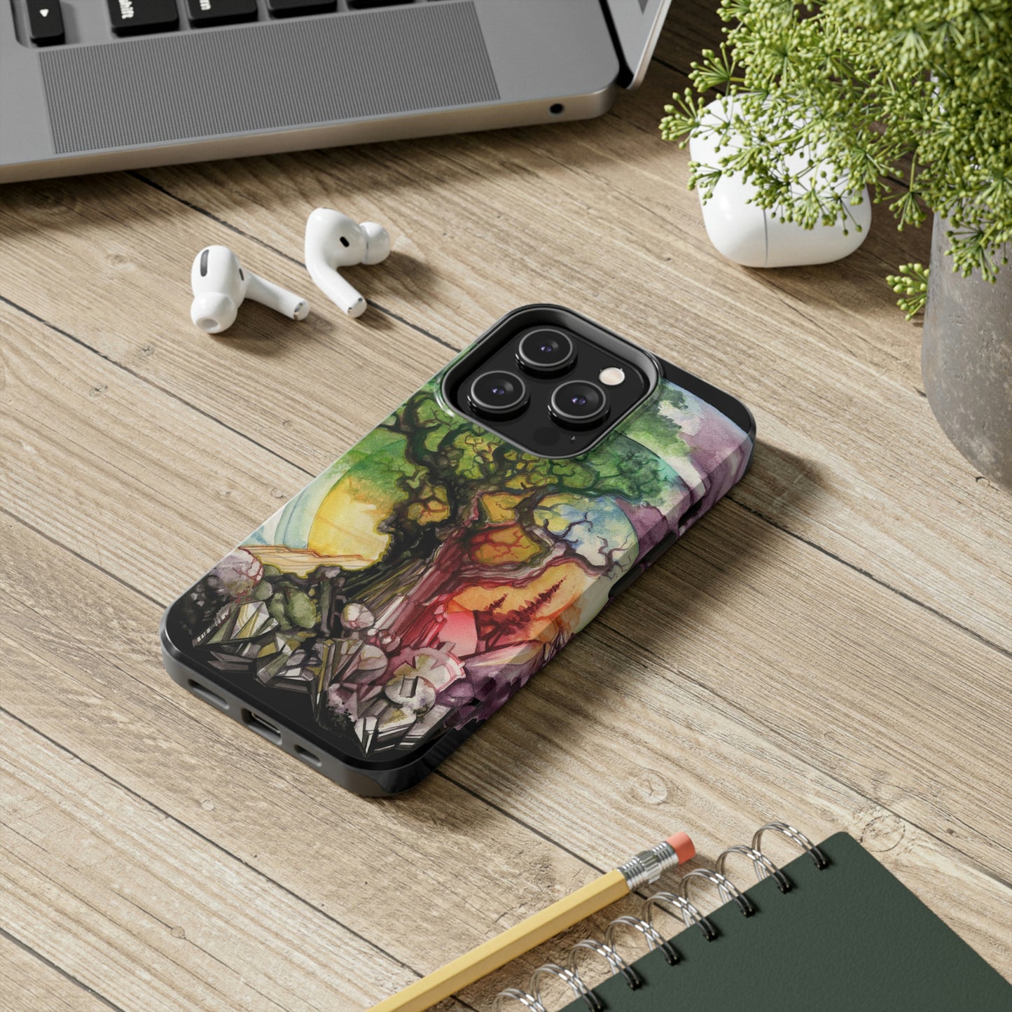 Liquid Trees #6 Tough iPhone Case