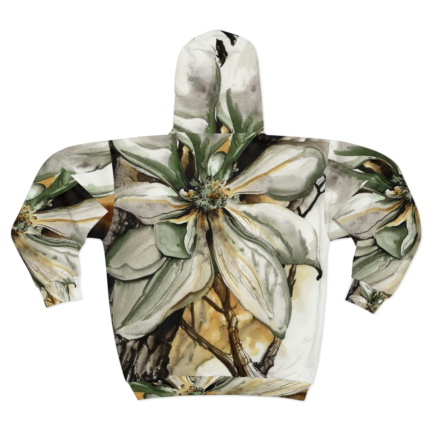 Liquid Flora Magnolia Zip Up Hoodie