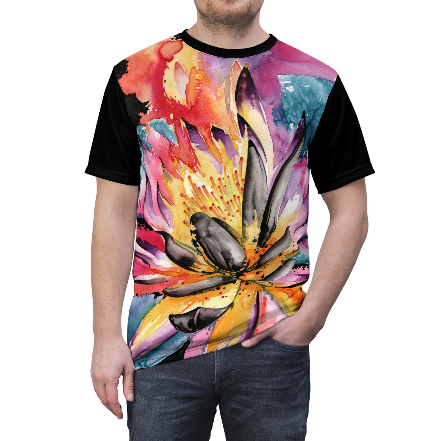 Liquid Flora Water Lily Men's Tee