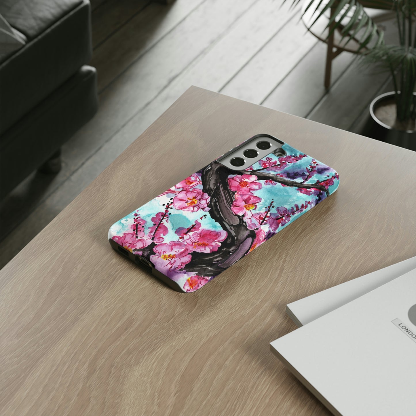 Liquid Flora Cherry Blossom Tough Phone Case