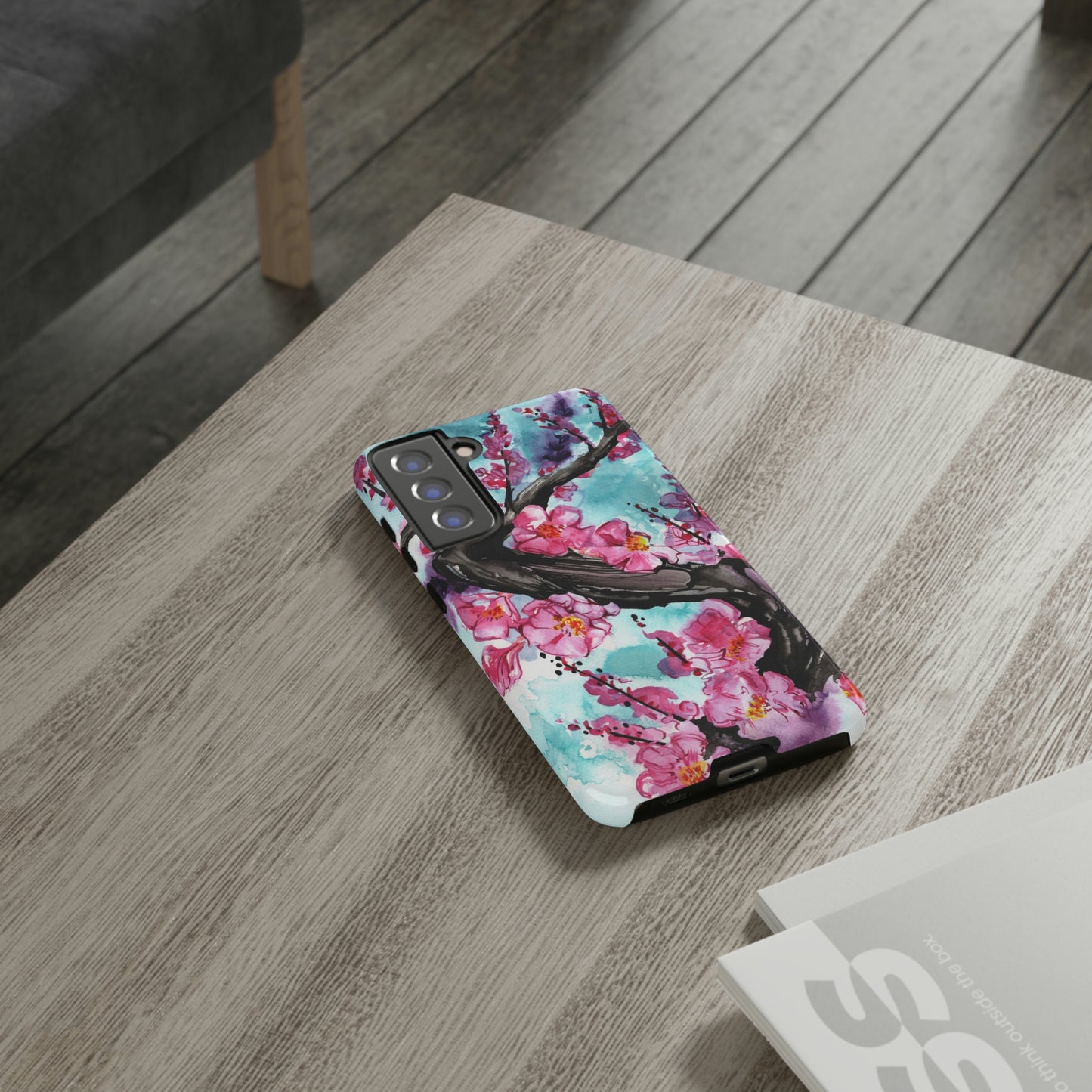 Liquid Flora Cherry Blossom Tough Phone Case