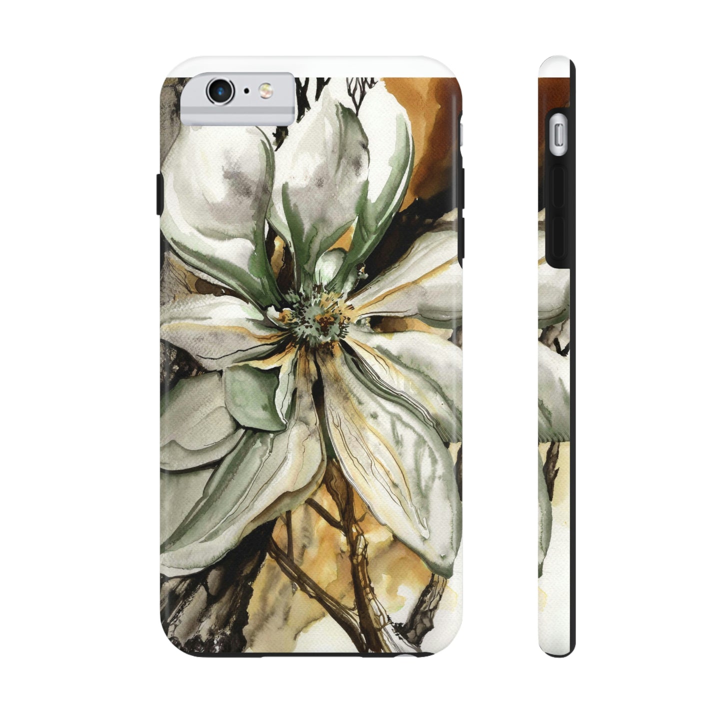 Liquid Flora Magnolia Tough iPhone Case