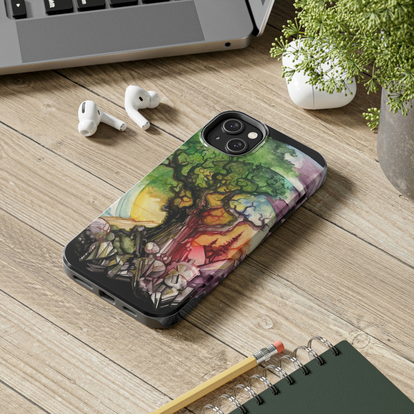 Liquid Trees #6 Tough iPhone Case