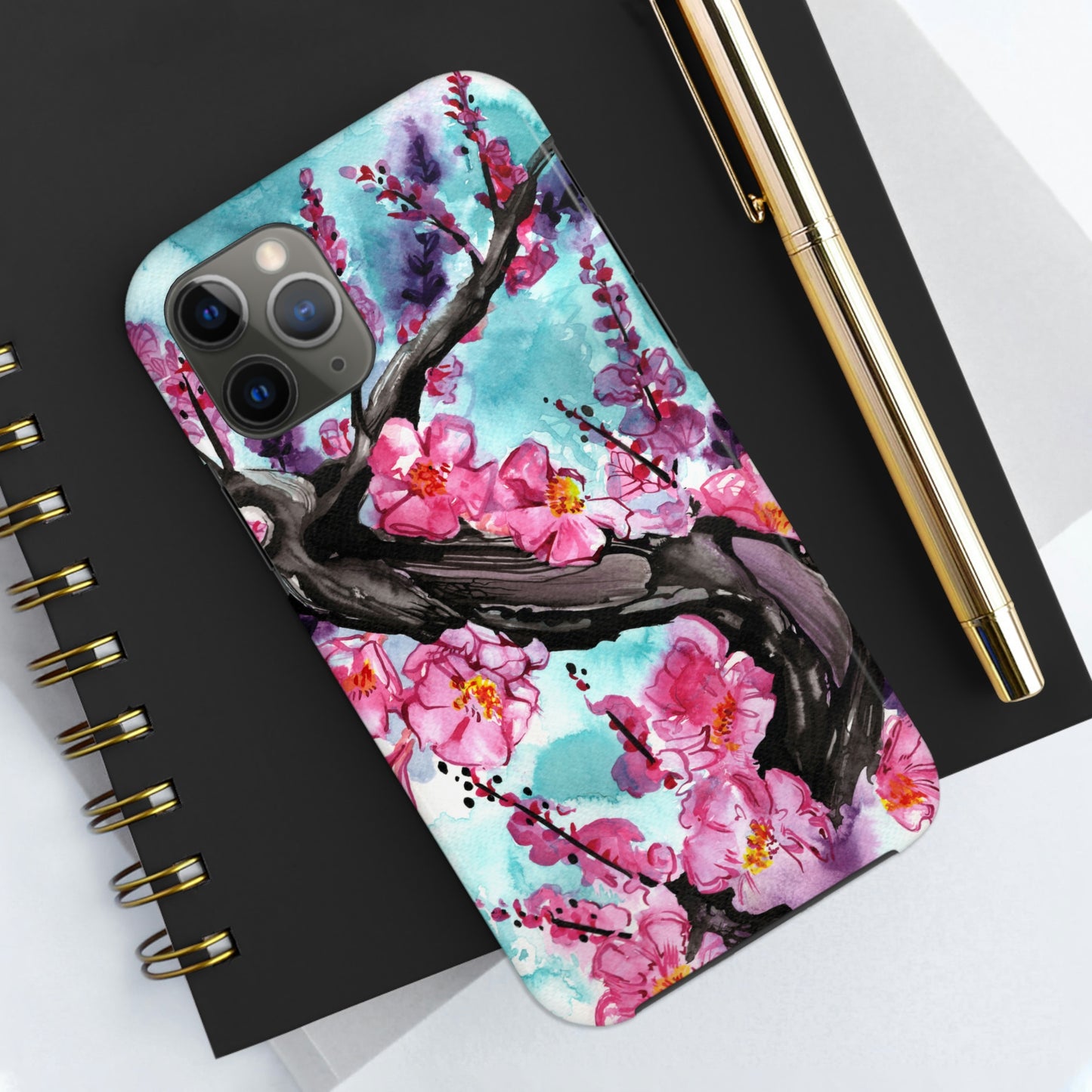 Liquid Flora Cherry Blossom iPhone Tough Case