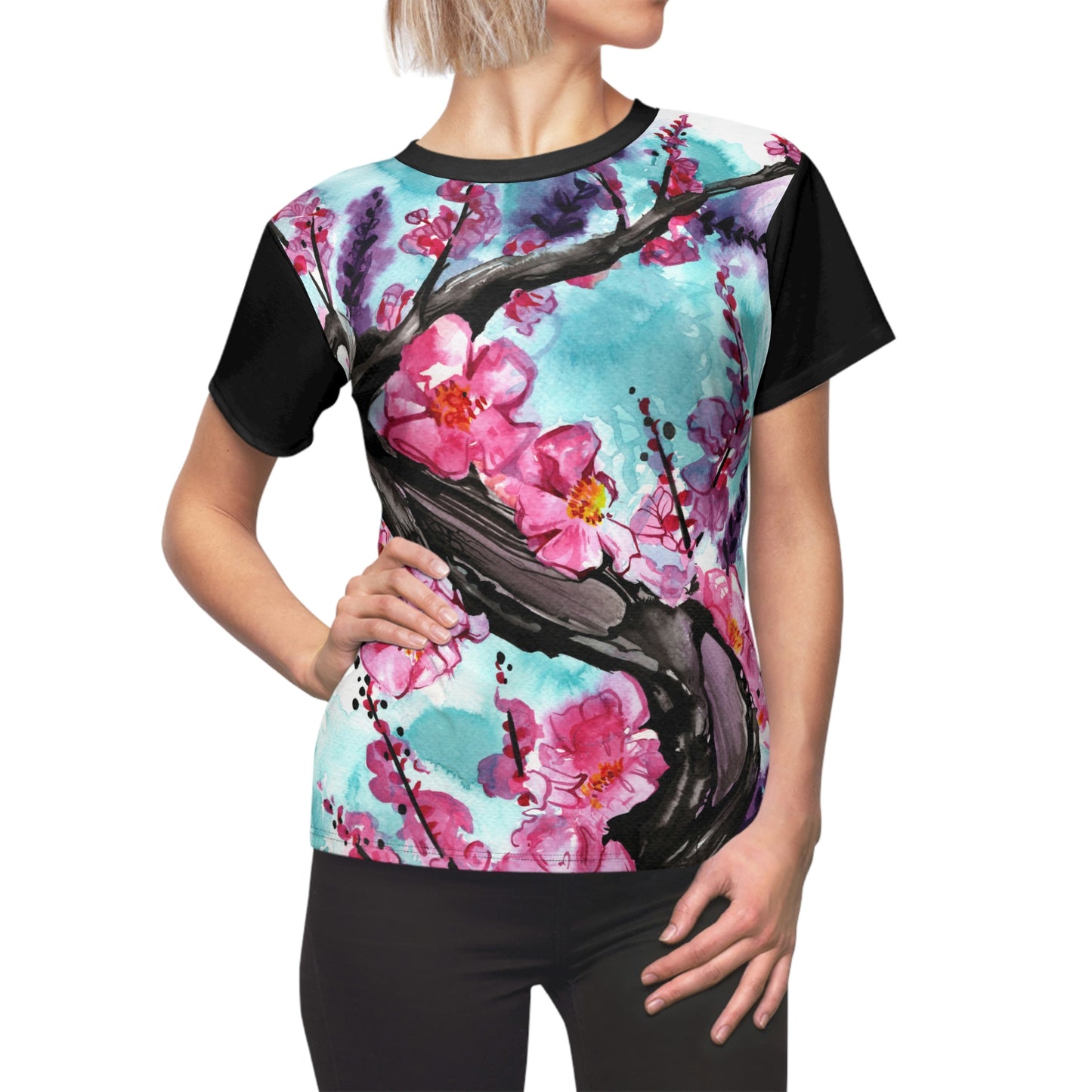 Liquid Flora Cherry Blossom Women's Tee