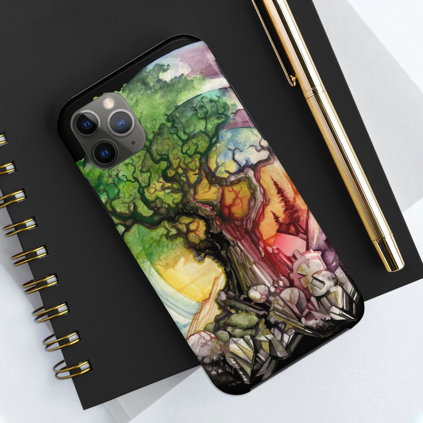 Liquid Trees #6 Tough iPhone Case