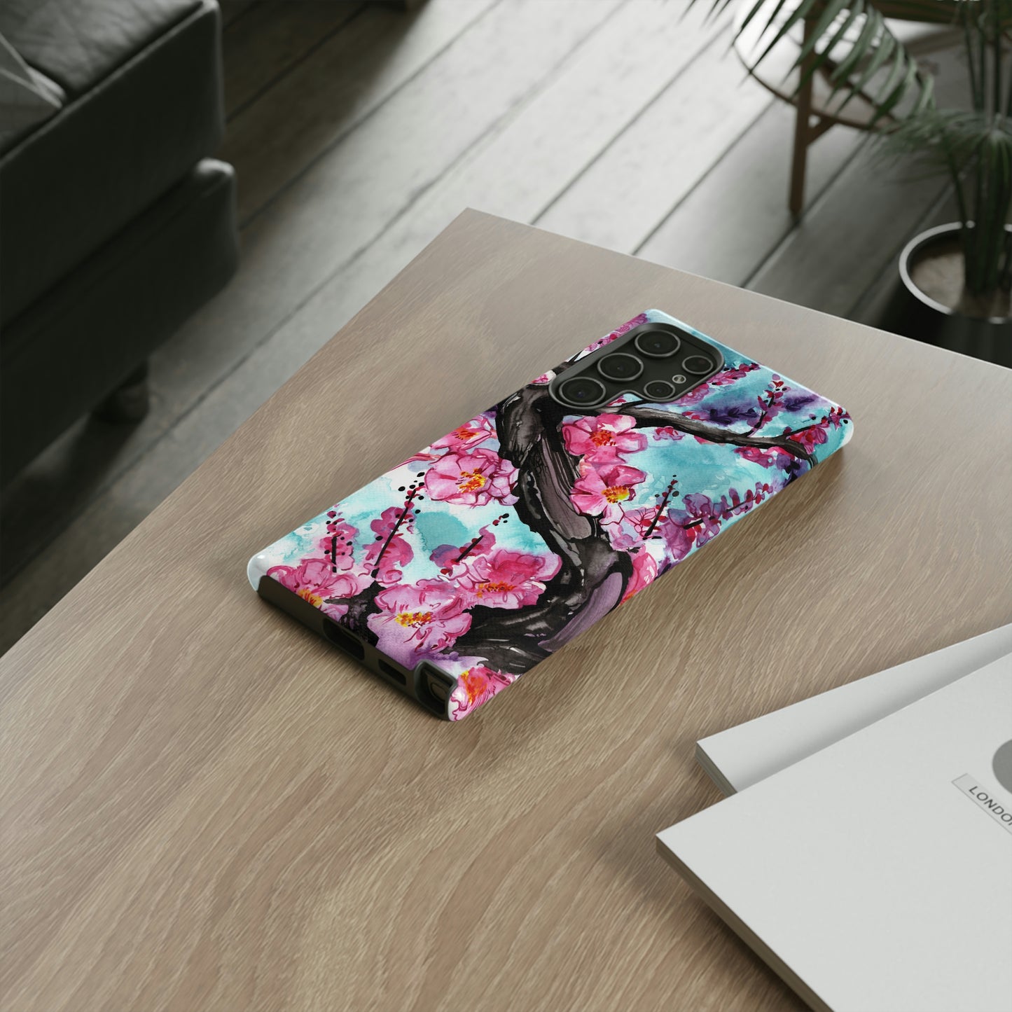 Liquid Flora Cherry Blossom Tough Phone Case