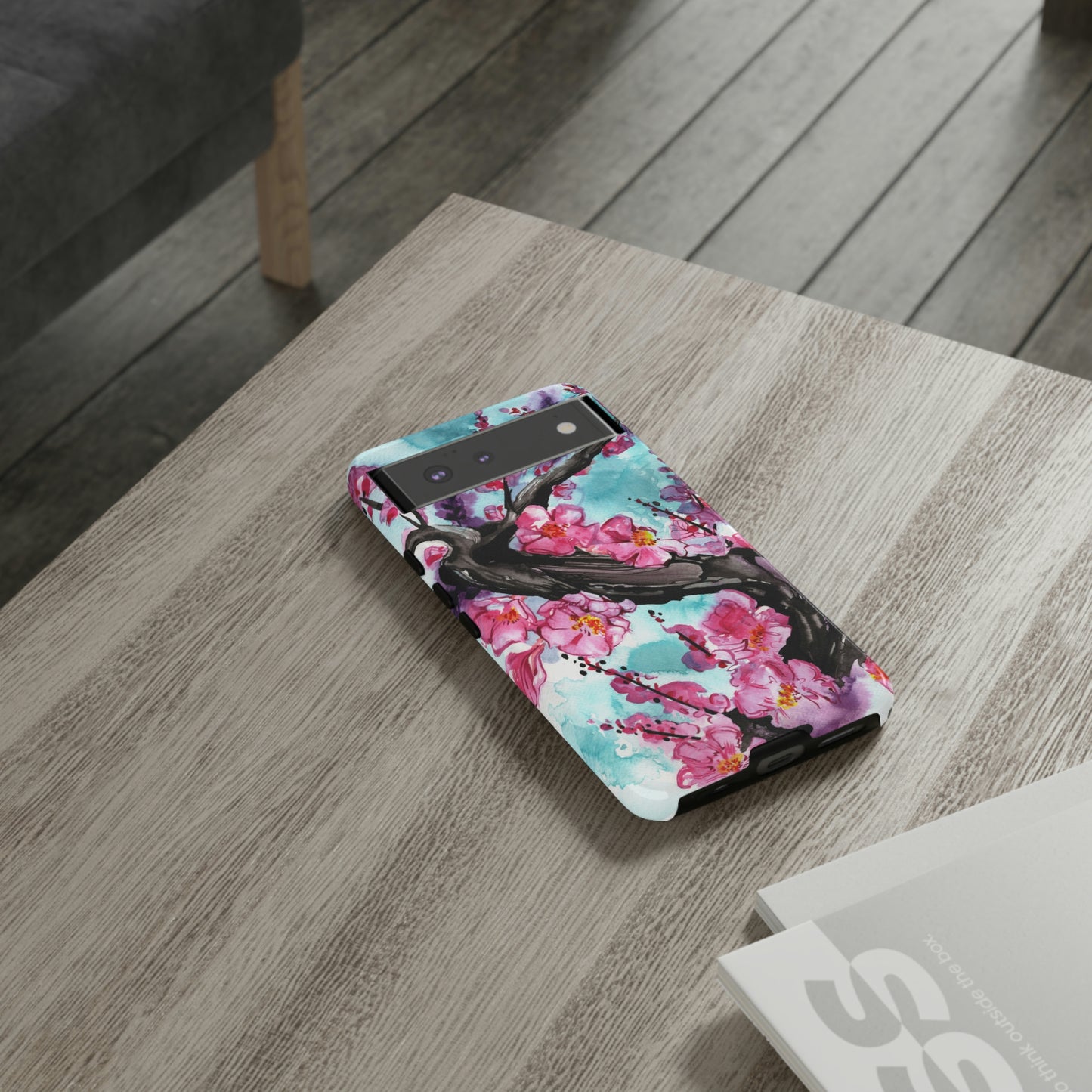 Liquid Flora Cherry Blossom Tough Phone Case