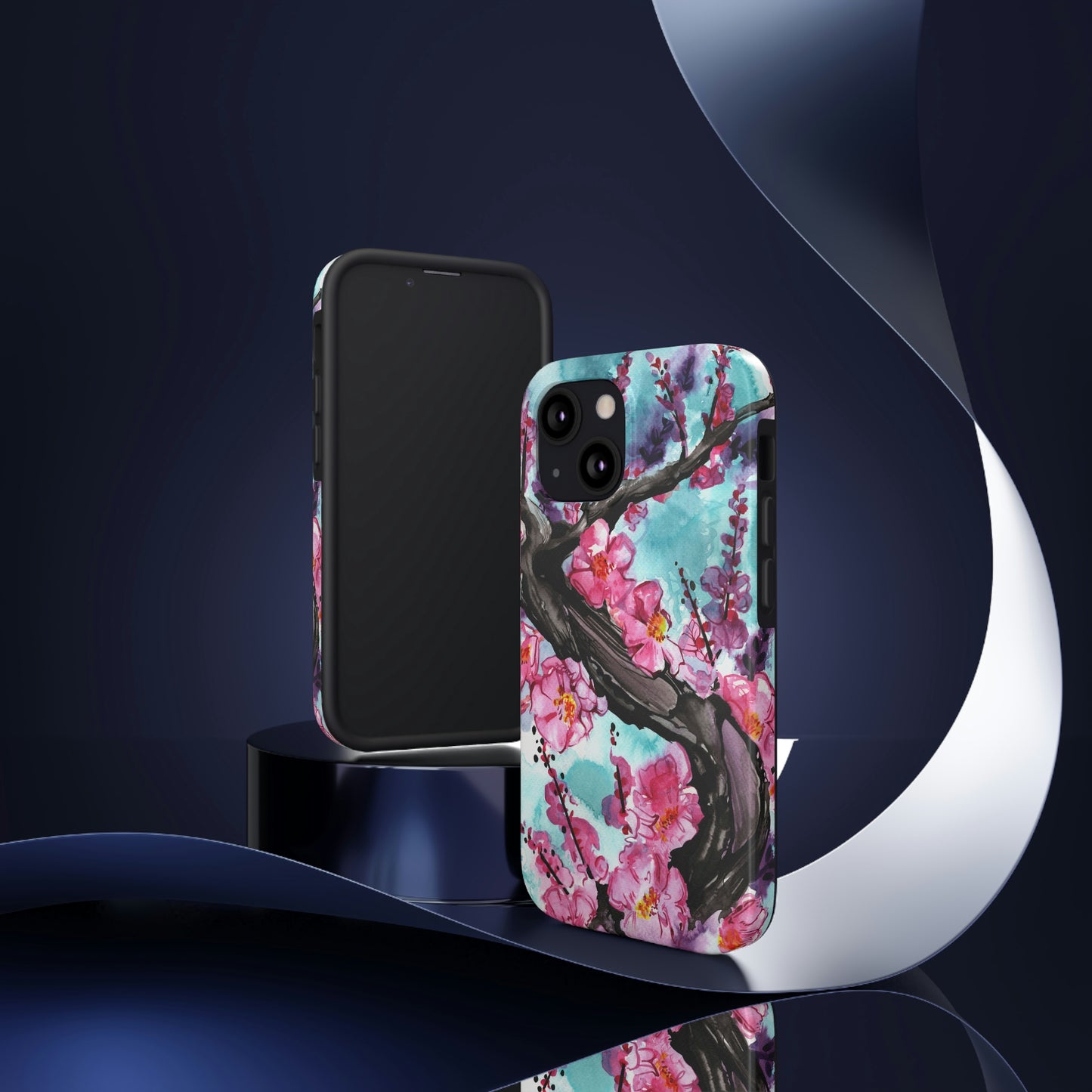 Liquid Flora Cherry Blossom iPhone Tough Case