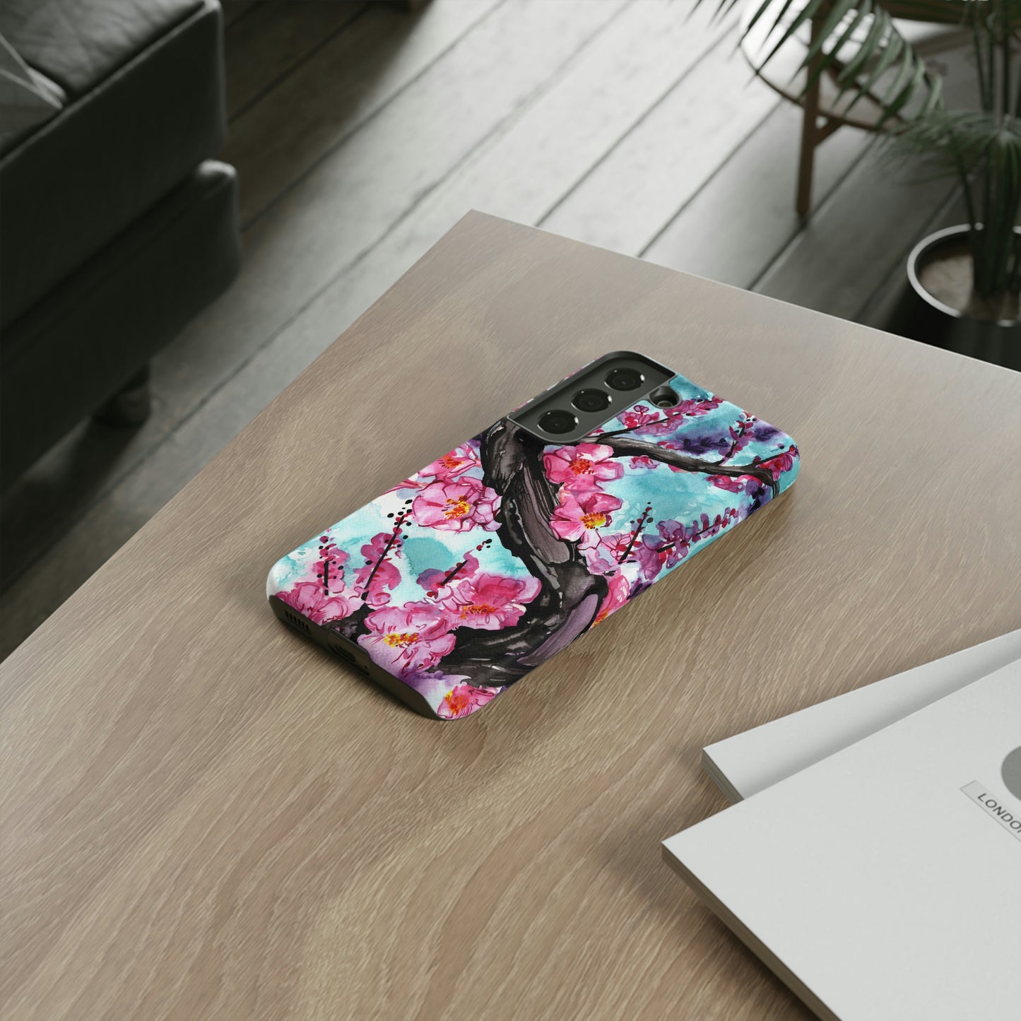 Liquid Flora Cherry Blossom Tough Phone Case