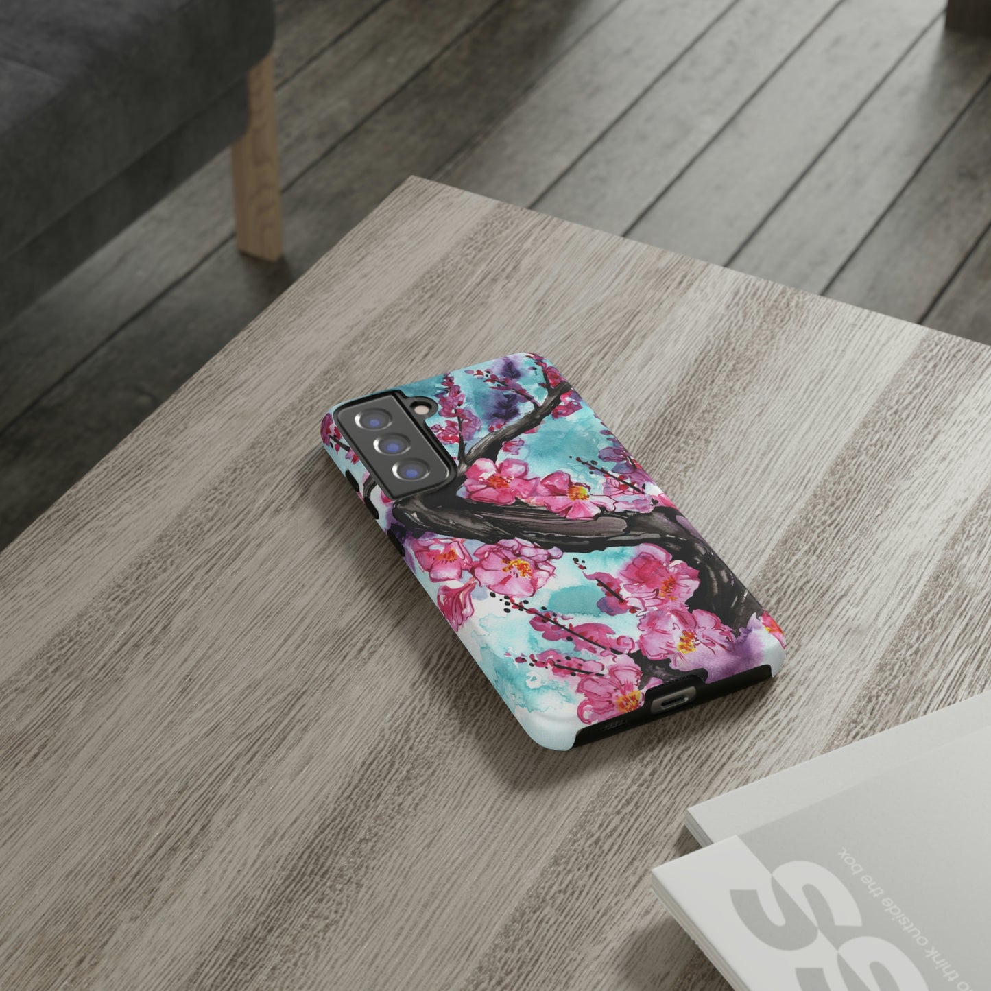 Liquid Flora Cherry Blossom Tough Phone Case