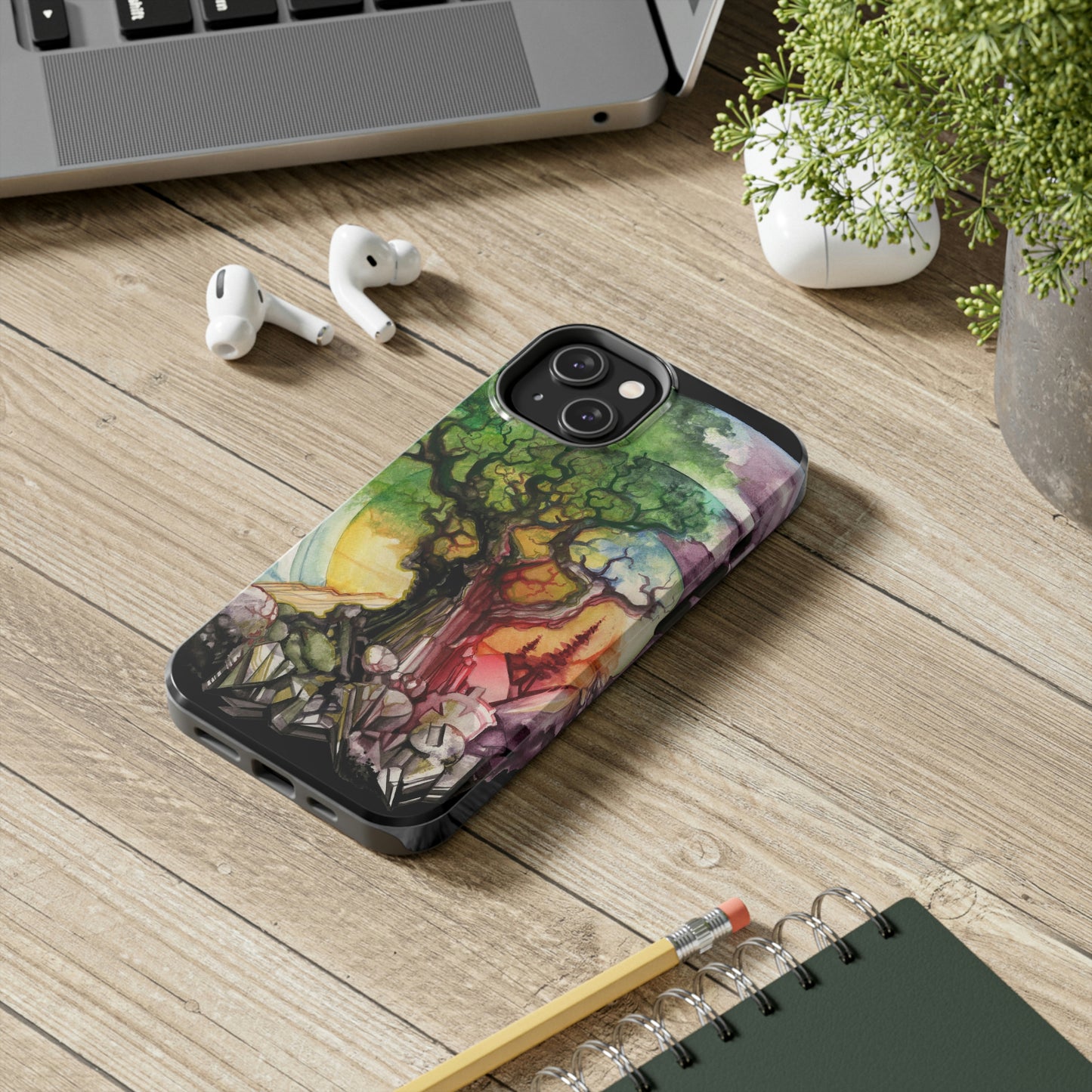 Liquid Trees #6 Tough iPhone Case