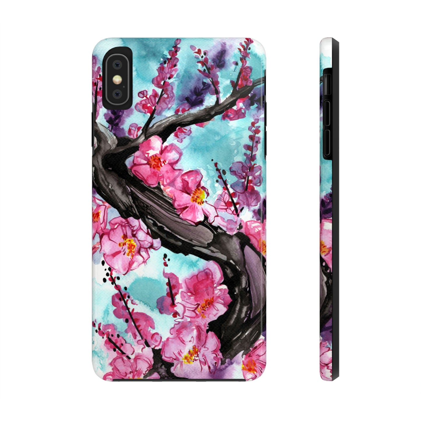 Liquid Flora Cherry Blossom iPhone Tough Case